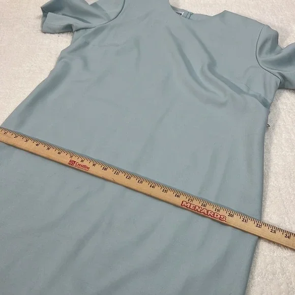 Diane Robert’s vintage light blue short sleeve shirt dress 12 H - Picture 9 of 9